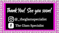 thank you see soon the glam specialist